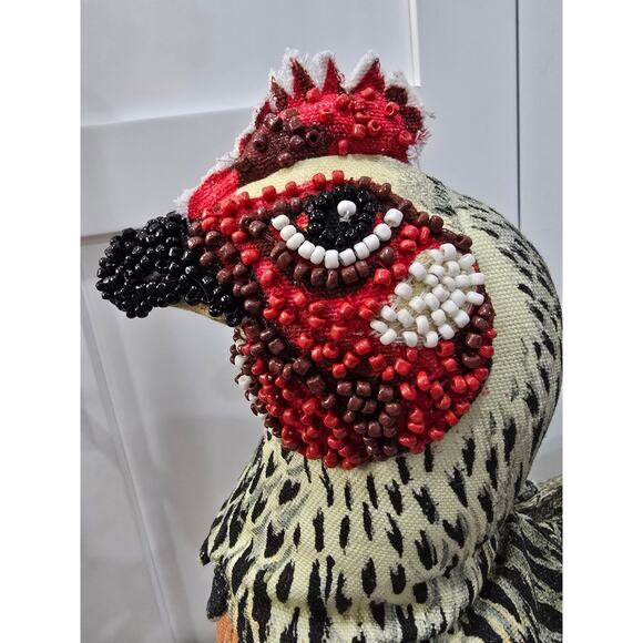 NWT John Derian for Target Chicken Pillow – Beaded Decorative Accent - Picture 6 of 16